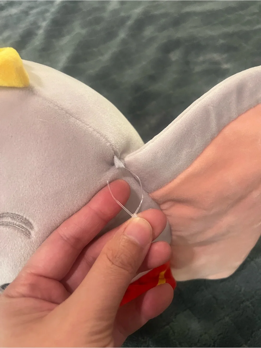 Squishmallows Dumbo Elephant Plush - Gray, Pink, Yellow, Red